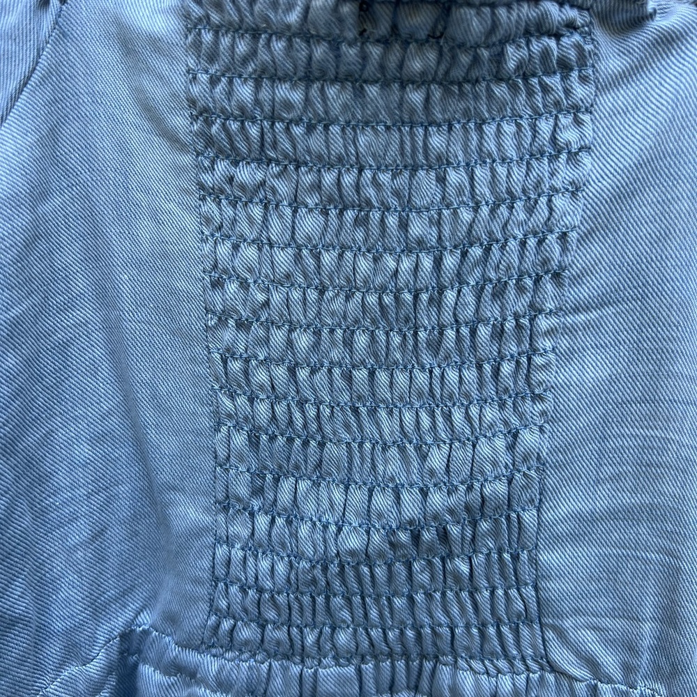 WHO WHAT WEAR Denim Dress with Balloon Sleeves size XS - Picture 7 of 10